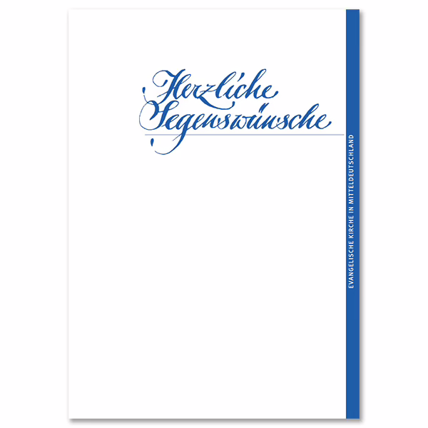 EKM-Urkunde "Herzliche Segenswünsche"